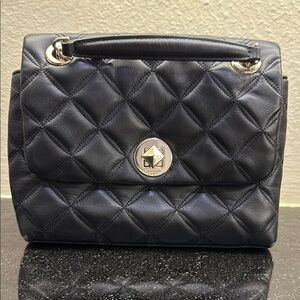 Kate Spade Black Quilted Leather Handbag